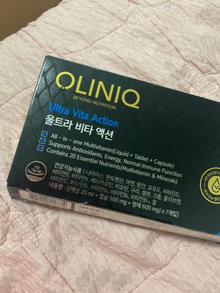 올리닉 울트라비타액션 — 5점을 준 리뷰어가 2021년 10월 올린 사용 사진