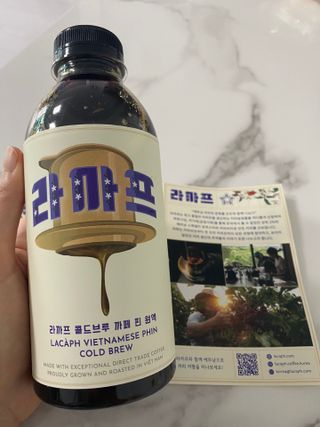 라까프 콜드브루 까페 핀 원액 500ml — 4.5점을 준 리뷰어가 2022년 8월 올린 사용 사진