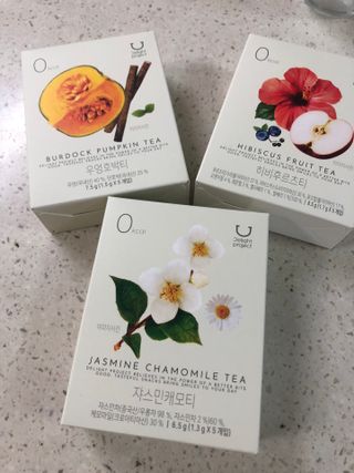 딜라이트 프로젝트 블렌딩티 우엉호박티, 히비후르츠티, 쟈스민캐모티 — 4점을 준 리뷰어가 2021년 7월 올린 사용 사진