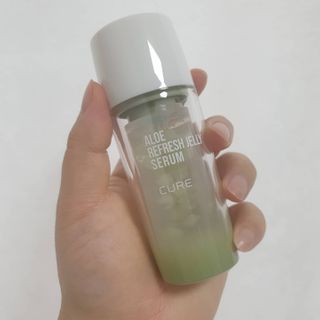 김정문알로에 큐어 큐어 알로에 리프레쉬 젤리 세럼, 큐어 알로에 하이드로 젤리 크림 — 5점을 준 리뷰어가 2021년 3월 올린 사용 사진