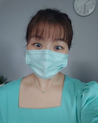 에어에이드 컬러 덴탈 마스크 — 5점을 준 리뷰어가 2021년 8월 올린 사용 사진