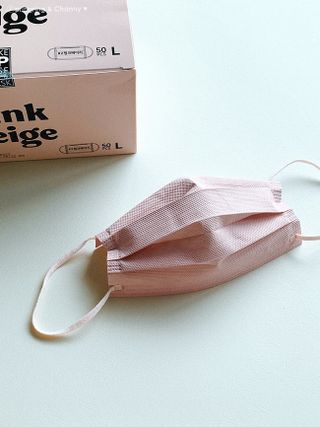 [애니가드] 센스 메베 사각 마스크 — 4.5점을 준 리뷰어가 2022년 7월 올린 사용 사진