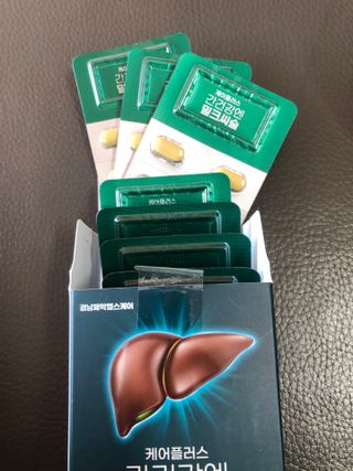 [경남제약헬스케어] 케어플러스 간건강엔 밀크씨슬 500mg 60정/2개월분/비타민B 5종+세레늄 — 5점을 준 리뷰어가 2024년 1월 올린 사용 사진