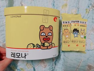맛있는 비타민 습관 레모나 카카오프렌즈 에디션 — 5점을 준 리뷰어가 2021년 12월 올린 사용 사진