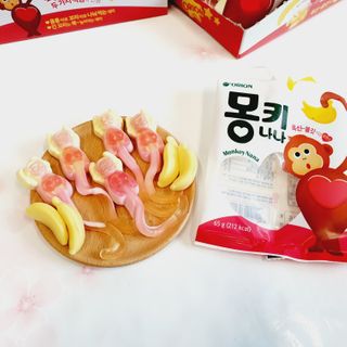폭신 쫄깃 식감 로맨스, 몽키나나 젤리 8봉지 — 5점을 준 리뷰어가 2021년 2월 올린 사용 사진
