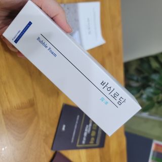 [바이로담] 저자극 약산성버블 폼 폼클렌징 150ml — 5점을 준 리뷰어가 2021년 3월 올린 사용 사진