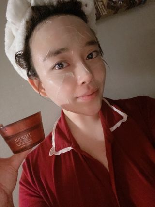 약손명가코스메틱 헤르비스 아로마 크림팩 50ml — 5점을 준 리뷰어가 2021년 2월 올린 사용 사진