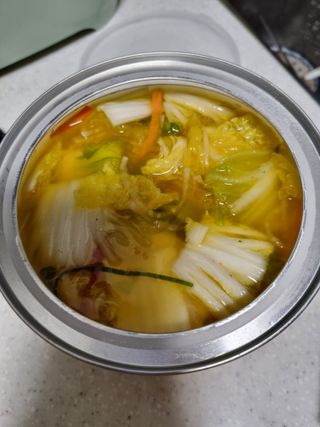 셰프애찬 단호박 백김치 1kg — 5점을 준 리뷰어가 2022년 10월 올린 사용 사진