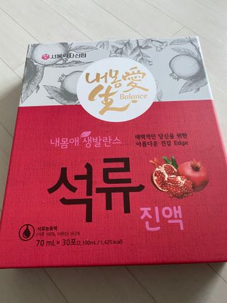 서울약사신협_내몸애생발란스석류_70ml x 30포 — 5점을 준 리뷰어가 2021년 4월 올린 사용 사진