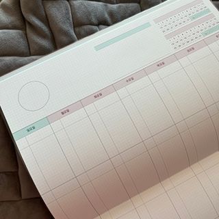 리훈 쉬운 오늘공부 스터디플래너+메모생활 30분 공부 떡메모지 — 5점을 준 리뷰어가 2022년 2월 올린 사용 사진