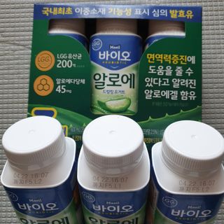 LIVE 매일바이오 알로에 드링킹 요거트 — 5점을 준 리뷰어가 2022년 4월 올린 사용 사진