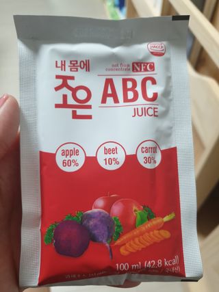 농업회사법인조은 내 몸에 조은 ABC 주스 — 5점을 준 리뷰어가 2021년 10월 올린 사용 사진