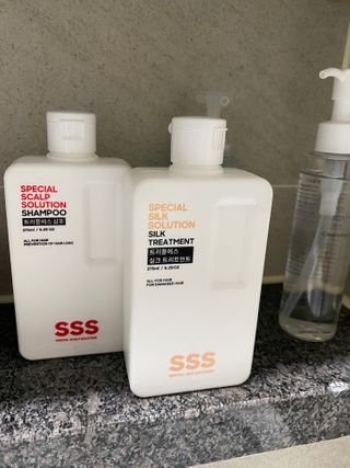 트리플에스 탈모 샴푸 275ml + 실크 트리트먼트 275ml — 5점을 준 리뷰어가 2021년 2월 올린 사용 사진