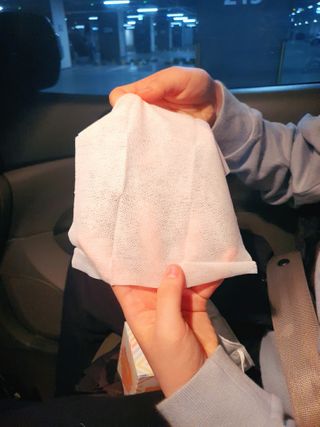 디레시피 세안이 필요없는 순한 클렌징 티슈 — 4.5점을 준 리뷰어가 2021년 1월 올린 사용 사진