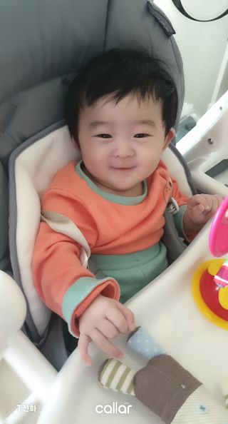 유비맘 캔디팡팡 내의/내복 상하 세트 — 5점을 준 리뷰어가 2021년 3월 올린 사용 사진