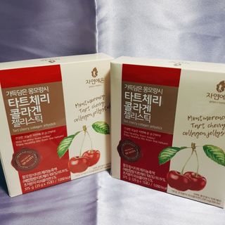 자연에온 가득담은 몽모랑시 타트체리 콜라겐 젤리스틱 — 5점을 준 리뷰어가 2021년 1월 올린 사용 사진