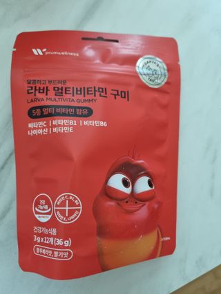[푸름웰니스] 라바 멀티비타민 구미 36g — 5점을 준 리뷰어가 2022년 4월 올린 사용 사진