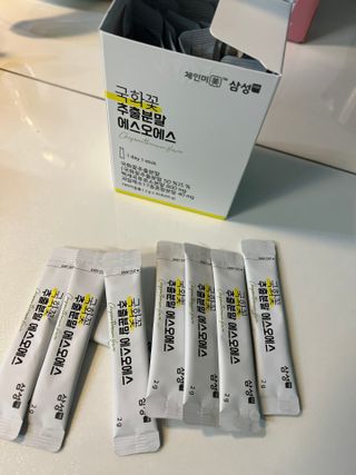 체인미 국화꽃 추출분말 에스오에스 곡류효소 과일채소 17종 혼합 분말 스틱 — 5점을 준 리뷰어가 2021년 12월 올린 사용 사진
