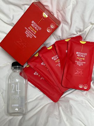 클린24시간 레드박스 1BOX(5포) + 전용보틀(500ml) — 4.5점을 준 리뷰어가 2024년 2월 올린 사용 사진