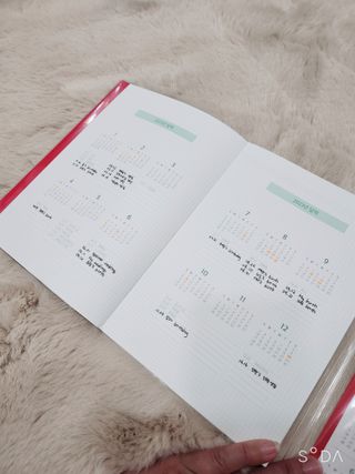 리훈 2023년 아이라이크 모눈 다이어리 미니달력 세트 — 5점을 준 리뷰어가 2022년 11월 올린 사용 사진