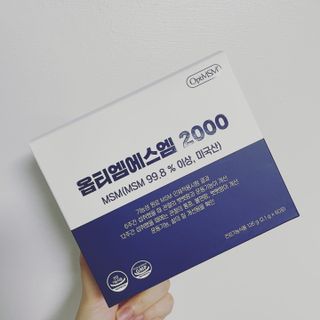 바른비타민 옵티엠에스엠2000 1박스 60포 관절 연골 복합건강기능식품 — 4.5점을 준 리뷰어가 2021년 6월 올린 사용 사진
