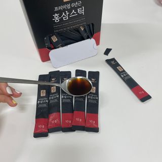 [푸름웰니스] 프리미엄 6년근 홍삼스틱 3mg x 100포 — 5점을 준 리뷰어가 2022년 3월 올린 사용 사진