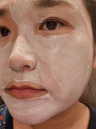 스킨큐어 산다화 씨위드 머드 팩 — 5점을 준 리뷰어가 2022년 8월 올린 사용 사진
