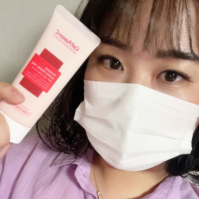 셀퓨전씨 토닝 썬스크린 대용량 기획세트 리뷰 사진