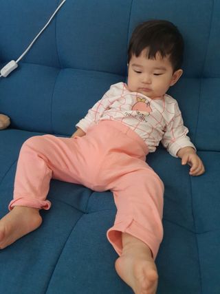 유비맘 궁디팡팡 내의/내복 상하세트 — 4점을 준 리뷰어가 2021년 3월 올린 사용 사진