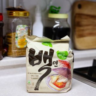 [풀무원] 자연은맛있다 정면, 백면, 홍면  세트 — 5점을 준 리뷰어가 2021년 4월 올린 사용 사진