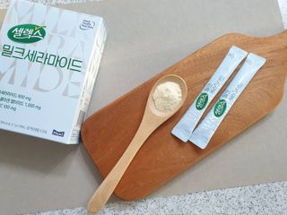 셀렉스스포츠 셀렉스 밀크세라마이드 저분자피쉬콜라겐 28포 X 1박스 — 5점을 준 리뷰어가 2021년 5월 올린 사용 사진