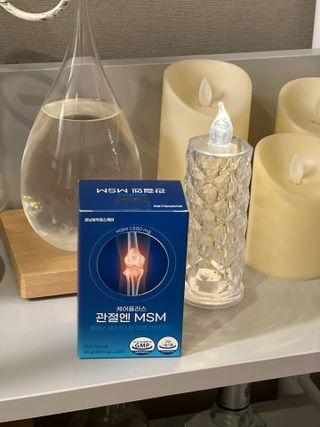 [경남제약헬스케어]케어플러스 관절엔 MSM 1000mg 60정/1개월분/관절/뼈/연골 영양/비타민D+아연/1일2정 — 5점을 준 리뷰어가 2024년 1월 올린 사용 사진