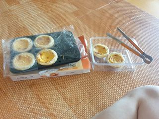 디앙뜨 포르투갈 에그타르트 오리지널 맛+패션후르츠+초콜릿타르트 맛 중 택1 — 4점을 준 리뷰어가 2021년 8월 올린 사용 사진