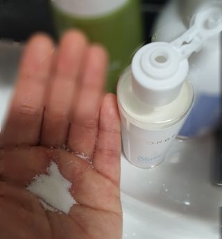 LIVE 포베리 올인원 엔자임 파우더 워시 + 토탈 솔루션 셀 에센스 미스트 — 5점을 준 리뷰어가 2022년 4월 올린 사용 사진
