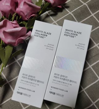 닥터윤 더마스킨 화이트 글레이즈 저분자 피쉬콜라겐 펩타이드 — 5점을 준 리뷰어가 2022년 8월 올린 사용 사진
