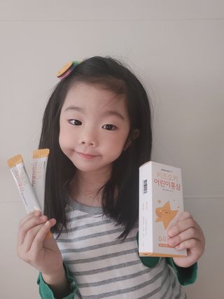 [이뮤니티플러스]우리아이 면역오키, 건강오키 _ 키즈오키 어린이홍삼 10포 1box — 4점을 준 리뷰어가 2022년 2월 올린 사용 사진