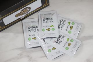 참유원 특허제조 활력 여주진액 여주즙 50포 — 5점을 준 리뷰어가 2022년 1월 올린 사용 사진