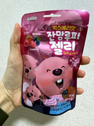 [팔도] 잔망루피젤리 믹스베리맛 42g 8개 — 5점을 준 리뷰어가 2022년 3월 올린 사용 사진