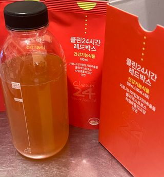 클린24시간 레드박스 1BOX(5포) + 전용보틀(500ml) — 5점을 준 리뷰어가 2024년 2월 올린 사용 사진