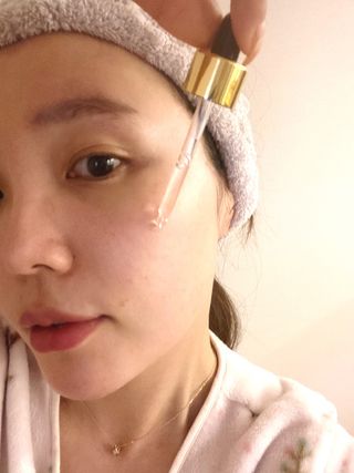 스킨큐어 산다화 비타민c 화이트닝 에센스 30ml — 5점을 준 리뷰어가 2023년 12월 올린 사용 사진