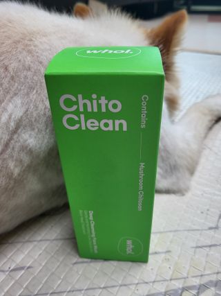 whol 키토클린 200ml - 항균항바이러스 강아지 눈 코 입 귀 세정탈취 고양이 턱드름제거 무향 워터리스 대용량 — 5점을 준 리뷰어가 2022년 10월 올린 사용 사진