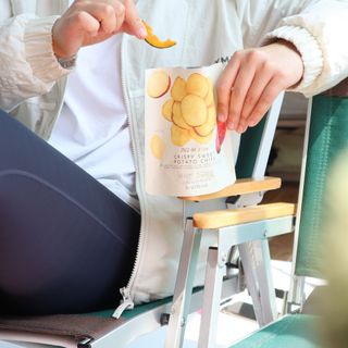 딜라이트 프로젝트 원물칩 5종 9ea(고구마칩, 자색고마칩, 느타리버섯칩, 비트 믹스칩, 단호박 믹스칩) — 5점을 준 리뷰어가 2022년 4월 올린 사용 사진