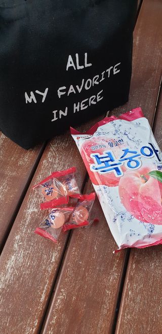 청포도캔디 복숭아캔디 — 5점을 준 리뷰어가 2022년 11월 올린 사용 사진