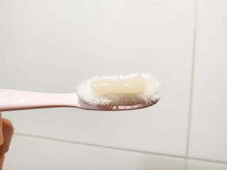 [심폐소생소] 무불소 임산부 천연 치약 — 5점을 준 리뷰어가 2021년 10월 올린 사용 사진