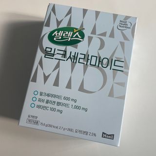 셀렉스스포츠 셀렉스 밀크세라마이드 저분자피쉬콜라겐 28포 X 1박스 — 5점을 준 리뷰어가 2021년 8월 올린 사용 사진
