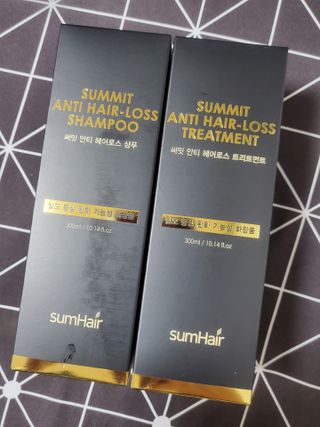 썸헤어 / SUMHAIR 썸헤어  써밋 안티 헤어로스 샴푸+트리트먼트 — 5점을 준 리뷰어가 2021년 5월 올린 사용 사진