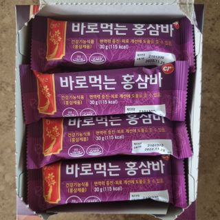 씨알푸드 건강기능식품 6년근 홍삼 함유, 바로먹는 홍삼바 30g 12개입 — 5점을 준 리뷰어가 2022년 3월 올린 사용 사진
