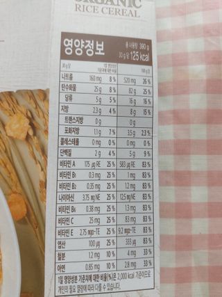 씨알푸드 유기농 쌀 시리얼 390g + 갓 구운 유기농 발아통곡물 150g — 3점을 준 리뷰어가 2022년 1월 올린 사용 사진