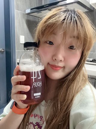 클린24시간 1BOX(5포) + 전용보틀(500ml) — 5점을 준 리뷰어가 2023년 6월 올린 사용 사진