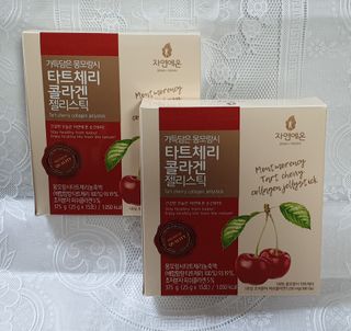 자연에온 가득담은 몽모랑시 타트체리 콜라겐 젤리스틱 — 5점을 준 리뷰어가 2021년 1월 올린 사용 사진